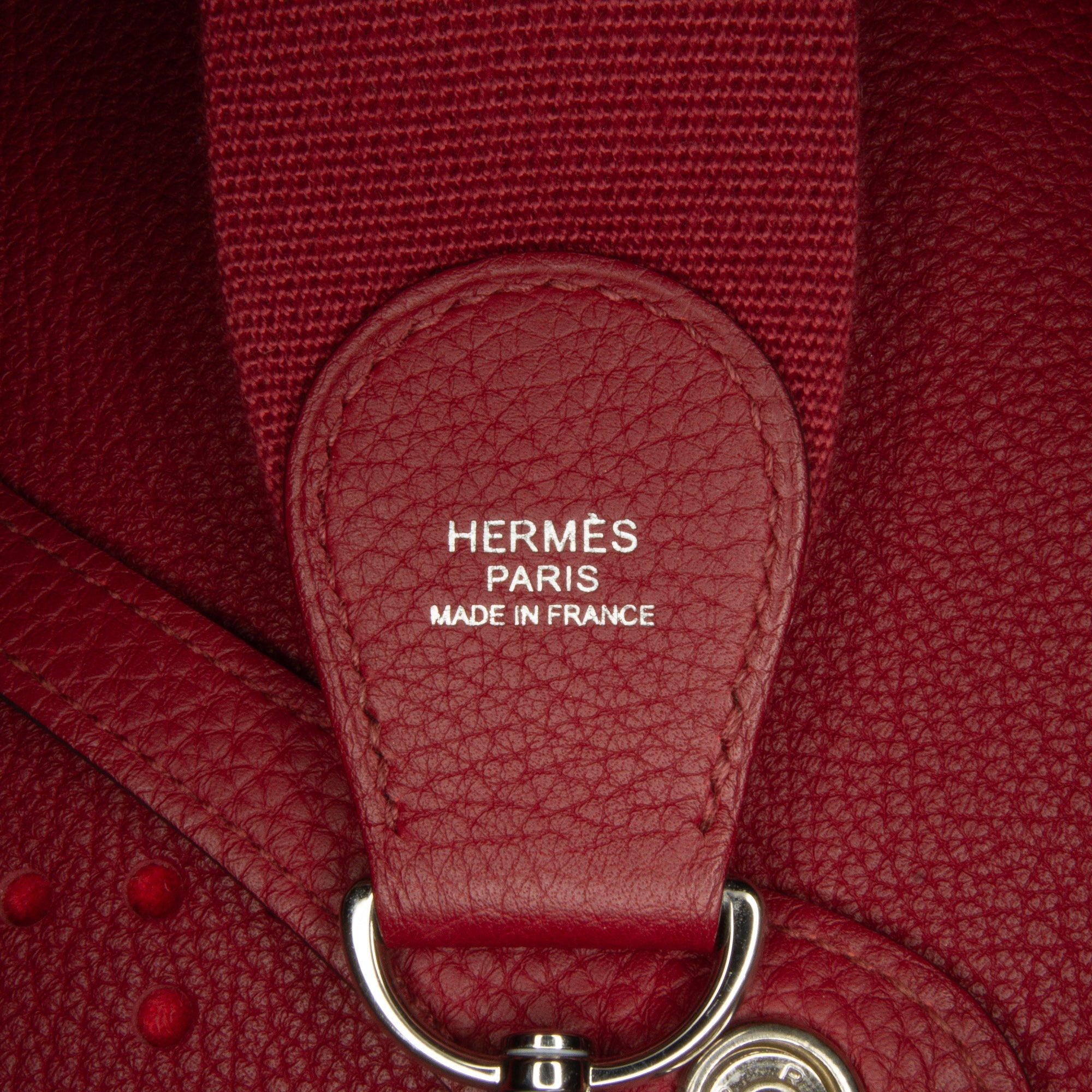HermÃƒÆ’Ã‚Â¨s Evelyne III PM Red Clemence Palladium