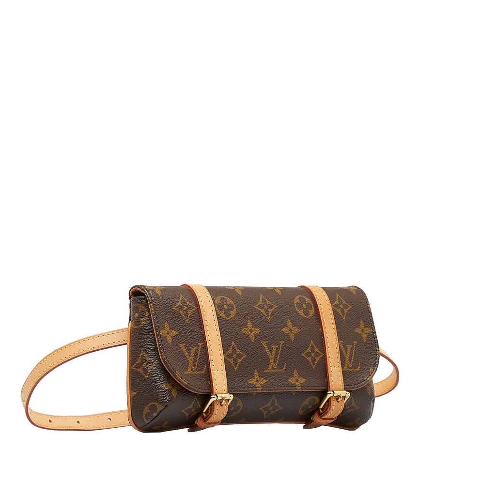 Brown Louis Vuitton Monogram Pochette Marelle PM Belt Bag