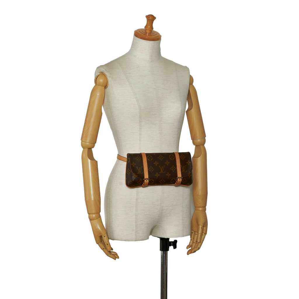 Brown Louis Vuitton Monogram Pochette Marelle PM Belt Bag