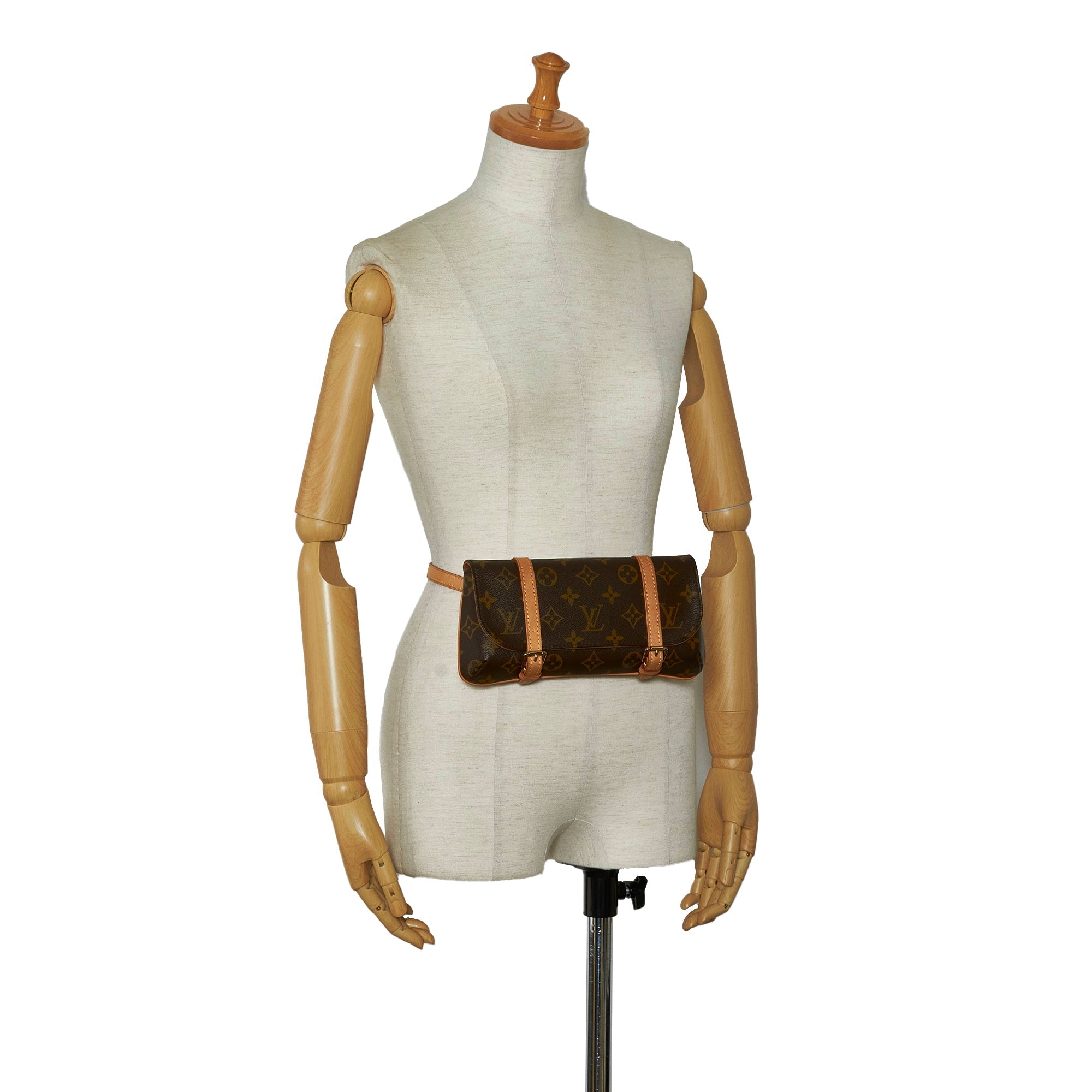 Brown Louis Vuitton Monogram Pochette Marelle PM Belt Bag