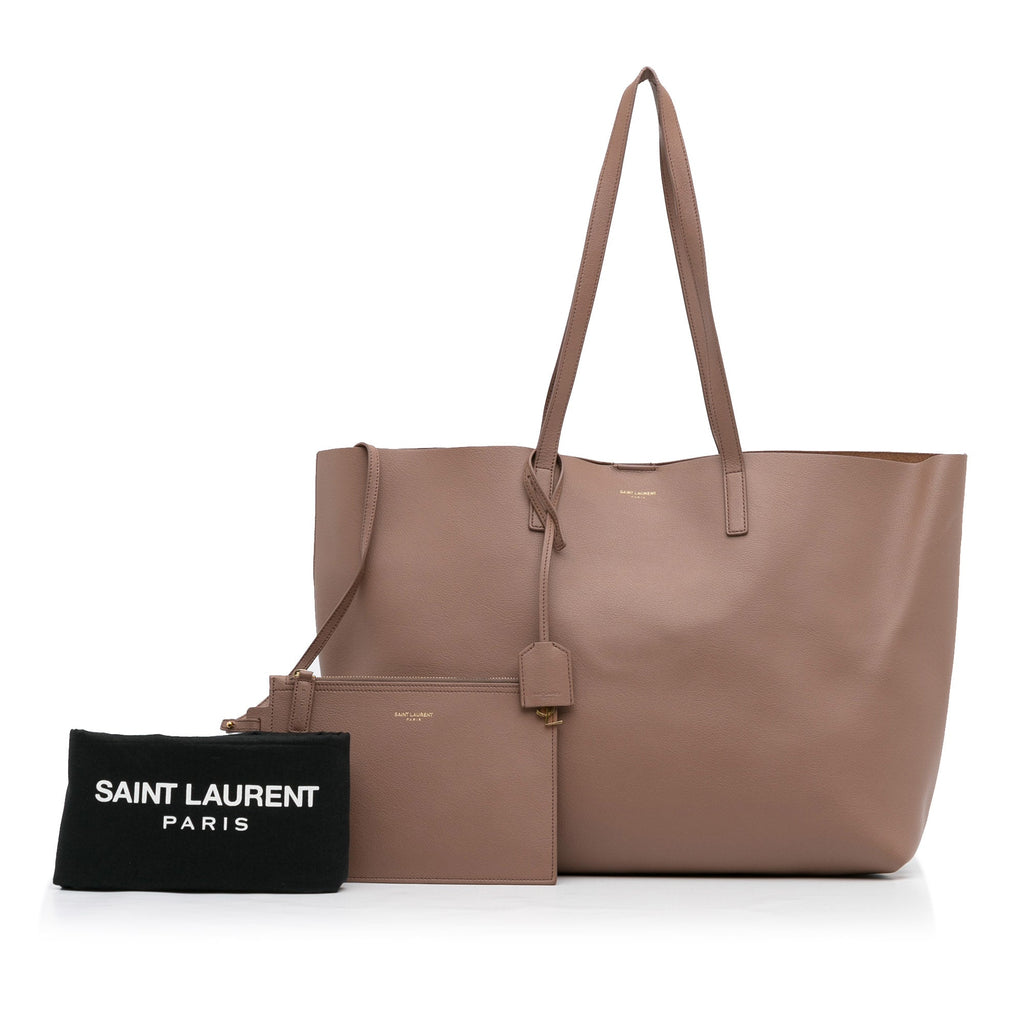 Brown Saint Laurent E/W Shopping Tote
