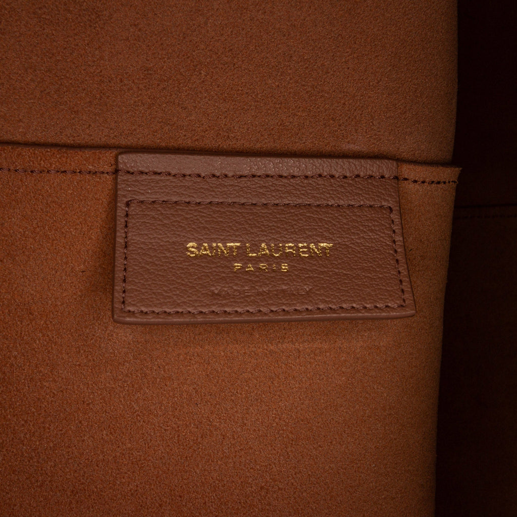Brown Saint Laurent E/W Shopping Tote