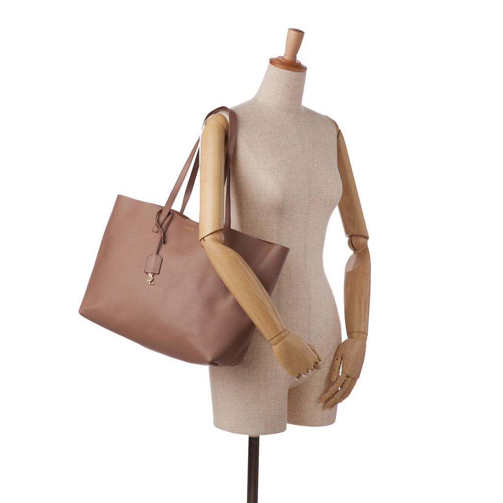 Brown Saint Laurent E/W Shopping Tote