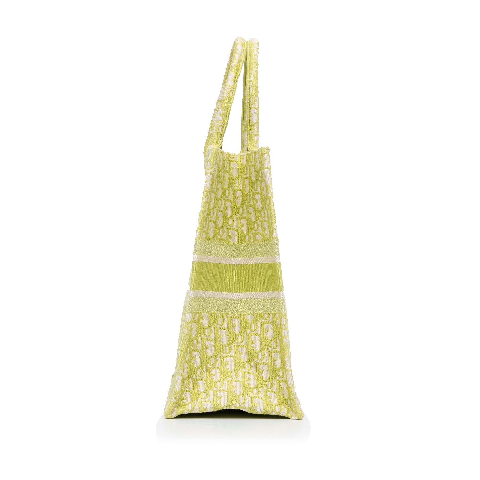 Dior Book Tote Green Oblique Canvas