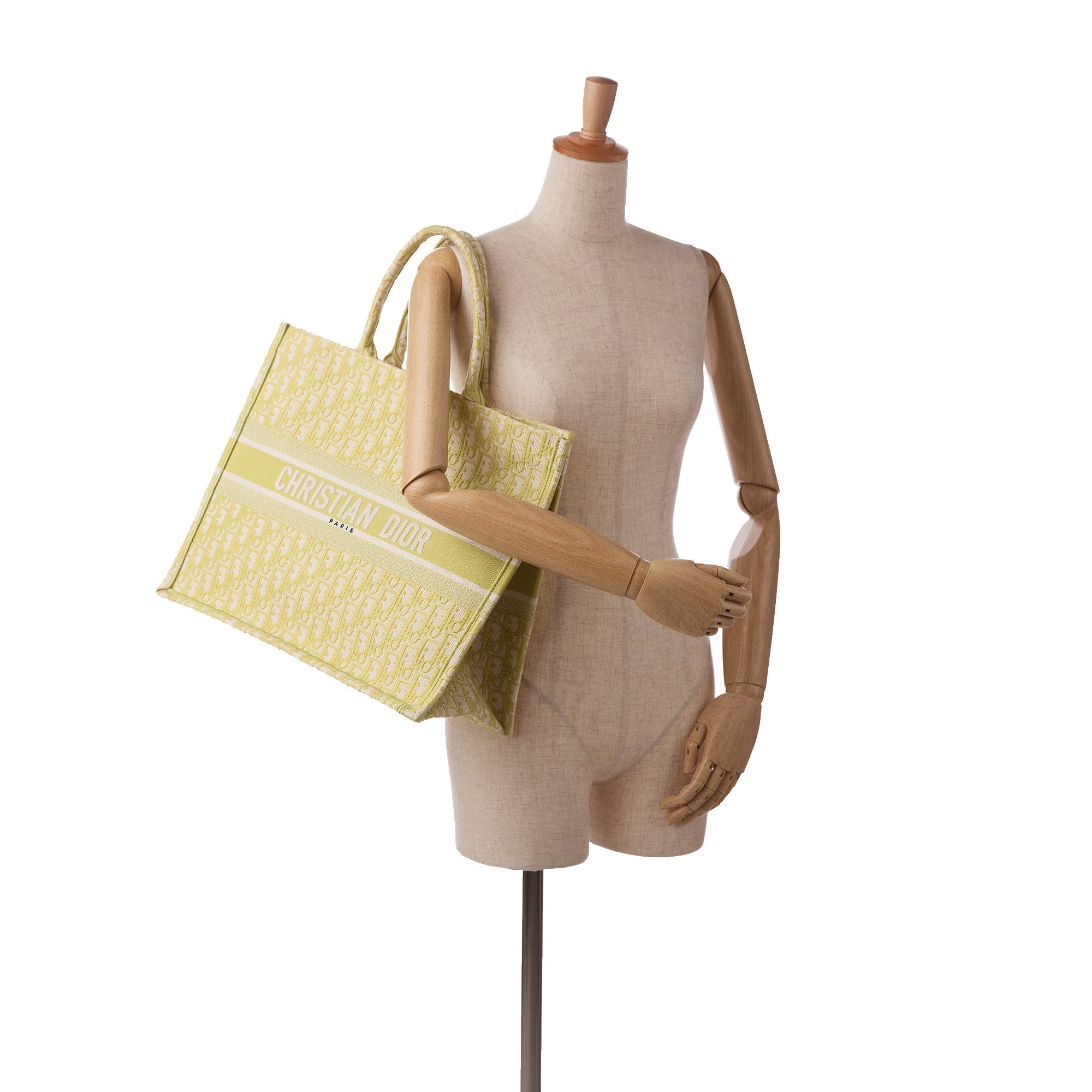 Dior Book Tote Green Oblique Canvas