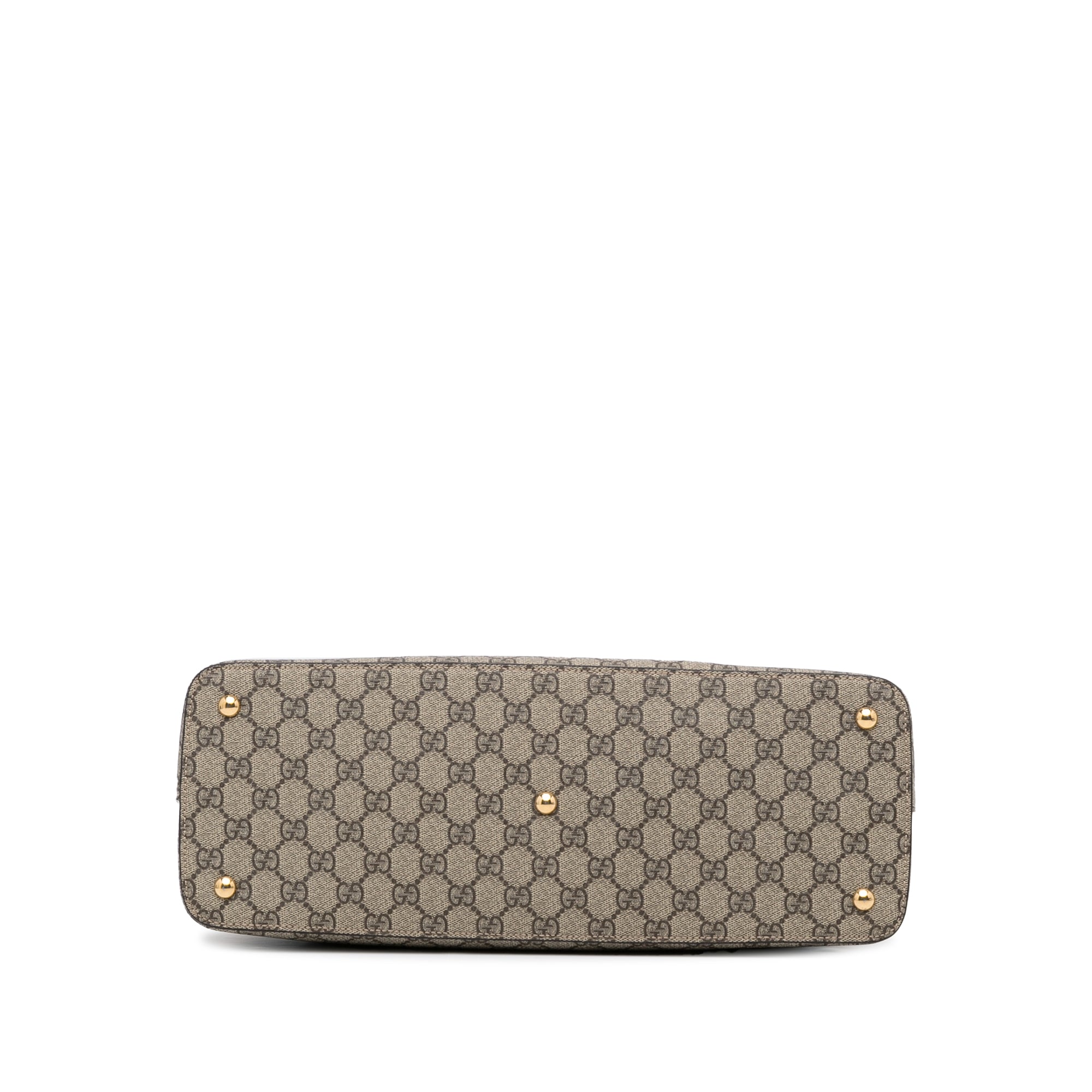 Gucci Linea A Zip Brown GG Supreme Canvas