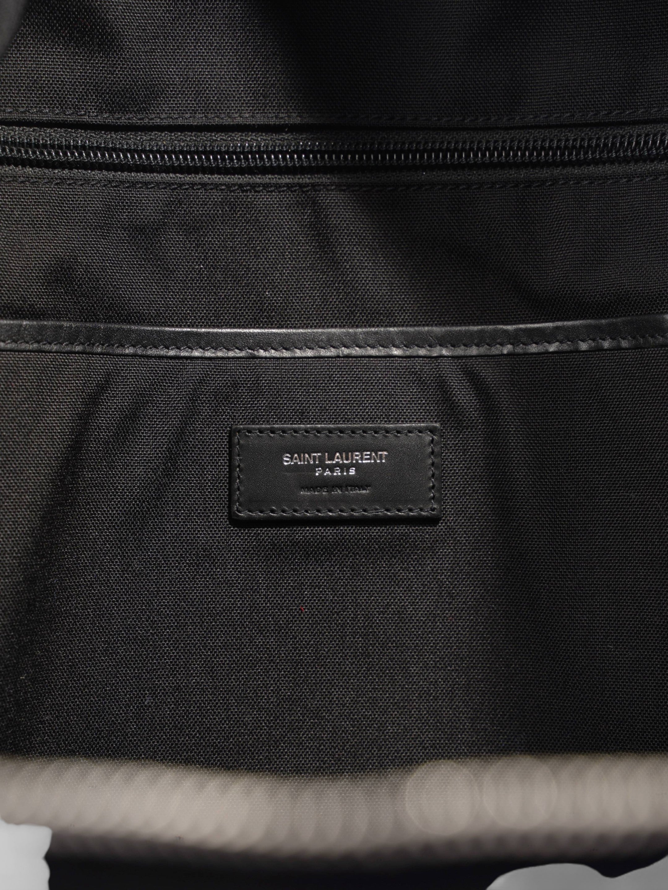 Saint Laurent Vintage Print City Black Canvas