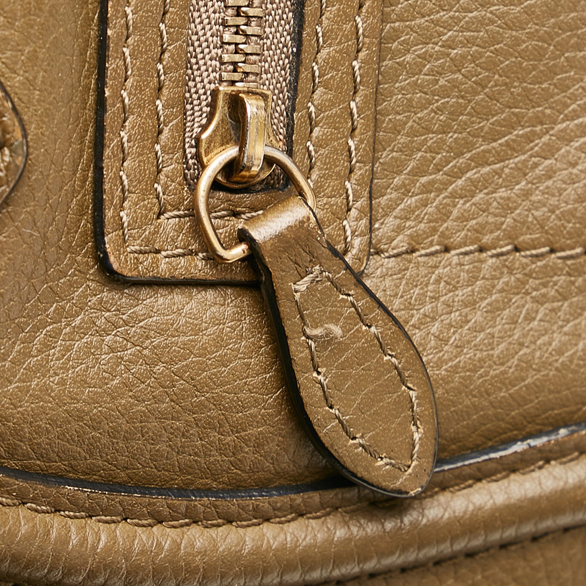 Brown Celine Luggage Tote