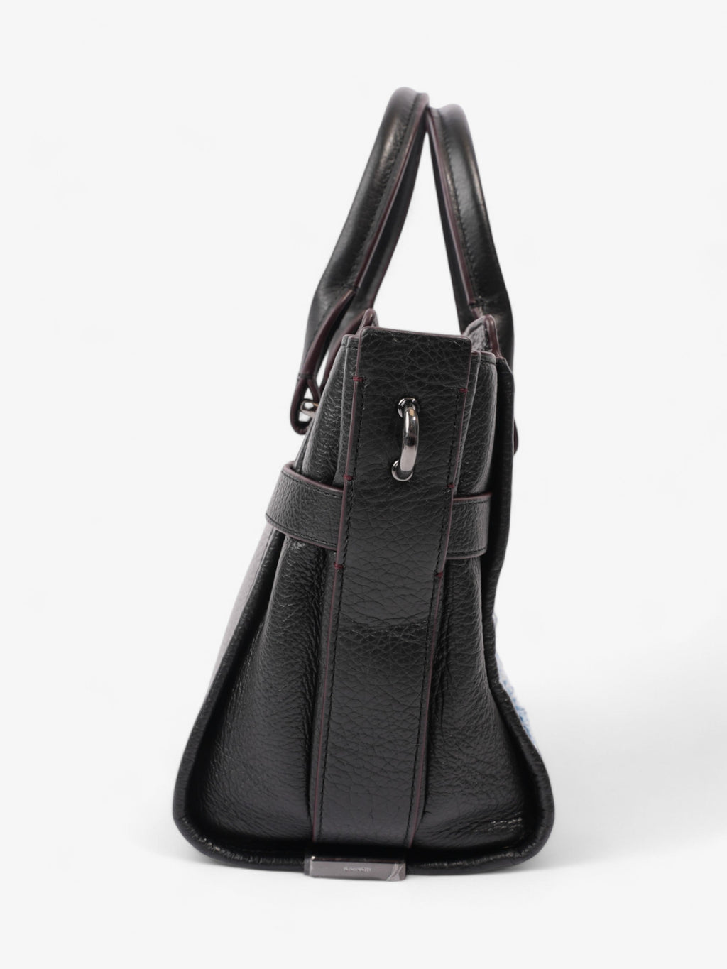 Coach Swagger Satchel Black / Blue Denim 27