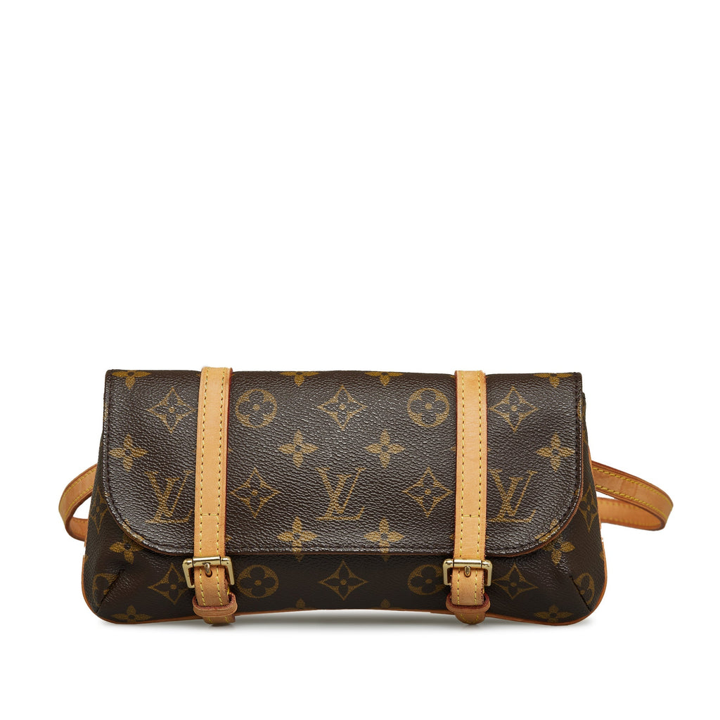 Brown Louis Vuitton Monogram Marelle Pochette Belt Bag