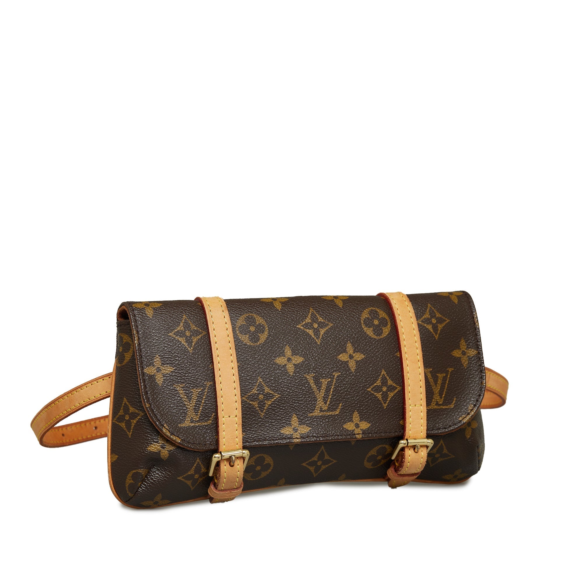 Brown Louis Vuitton Monogram Marelle Pochette Belt Bag
