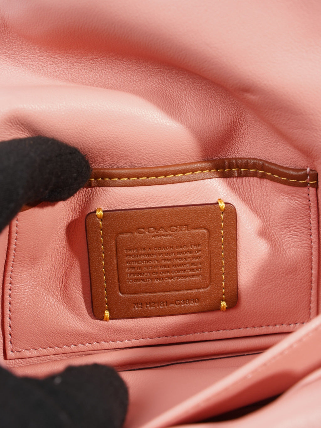 Coach Pillow Tabby Pink Nappa Leather 18