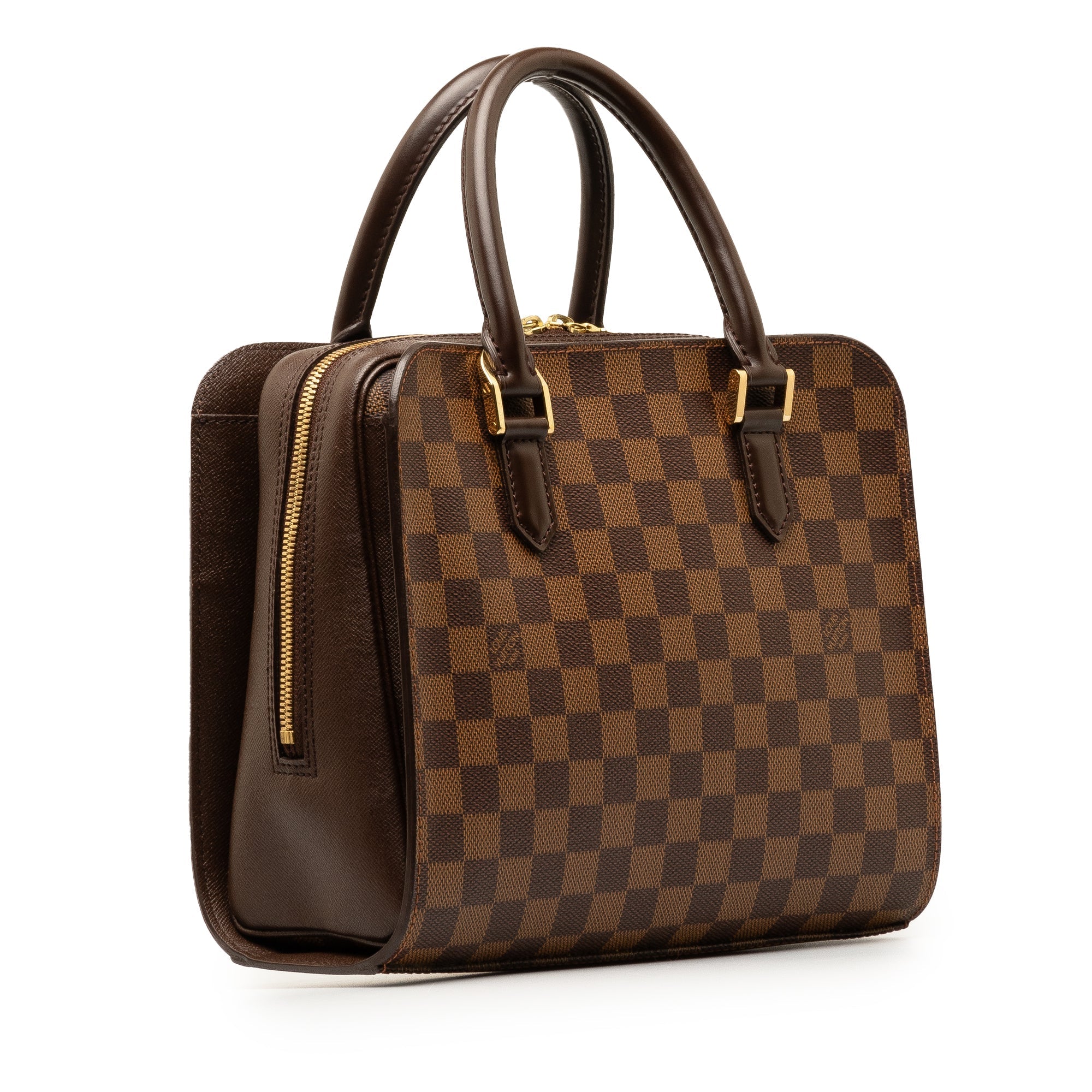 Brown Louis Vuitton Damier Ebene Triana Handbag