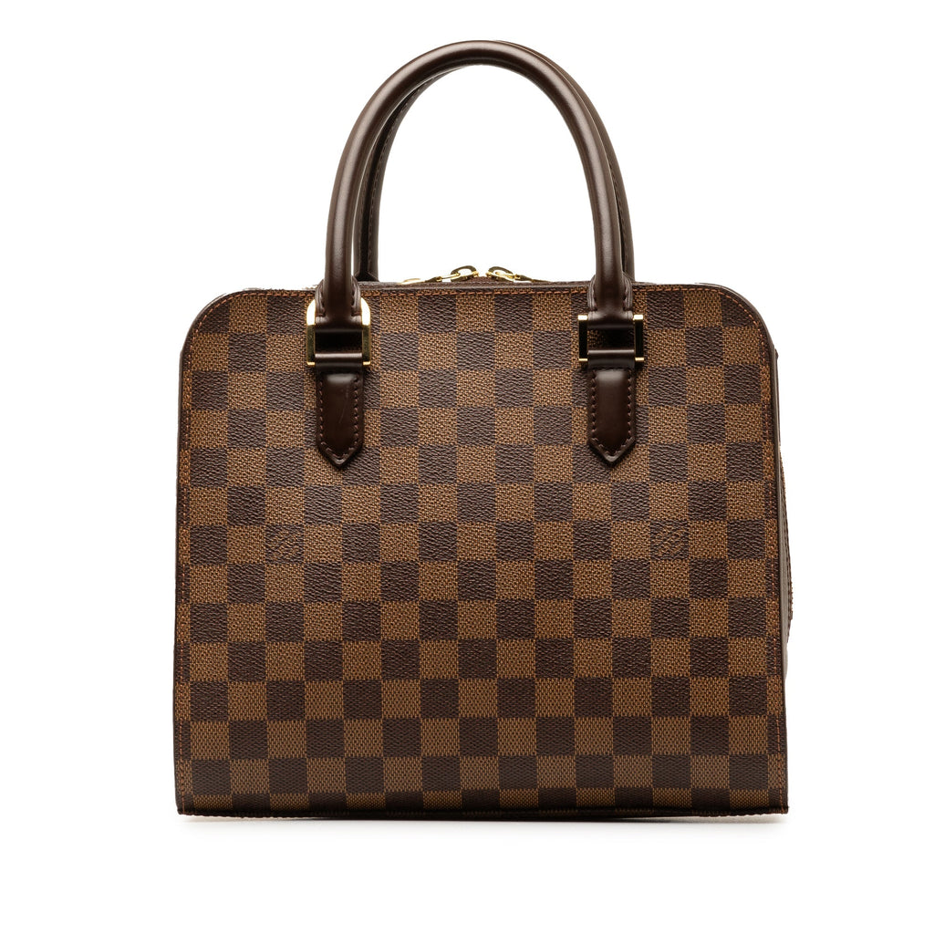 Brown Louis Vuitton Damier Ebene Triana Handbag