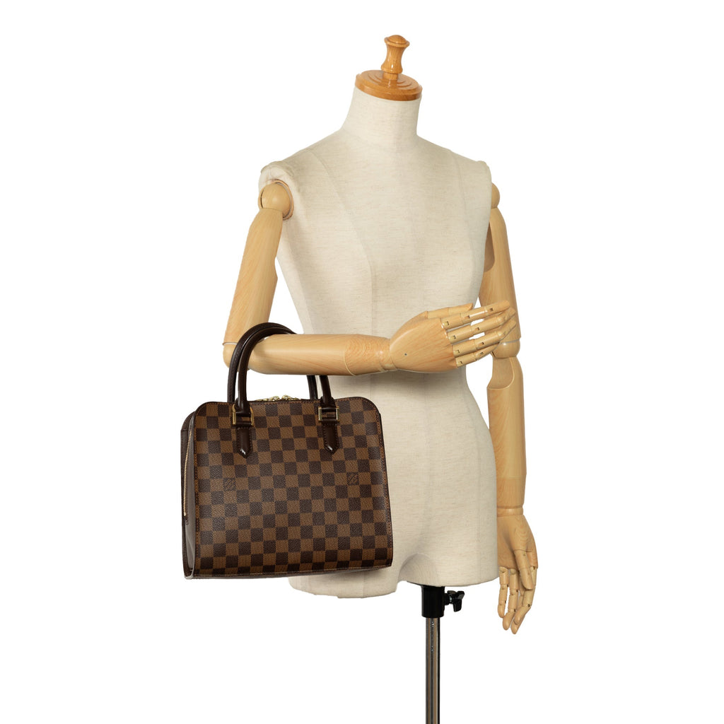 Brown Louis Vuitton Damier Ebene Triana Handbag