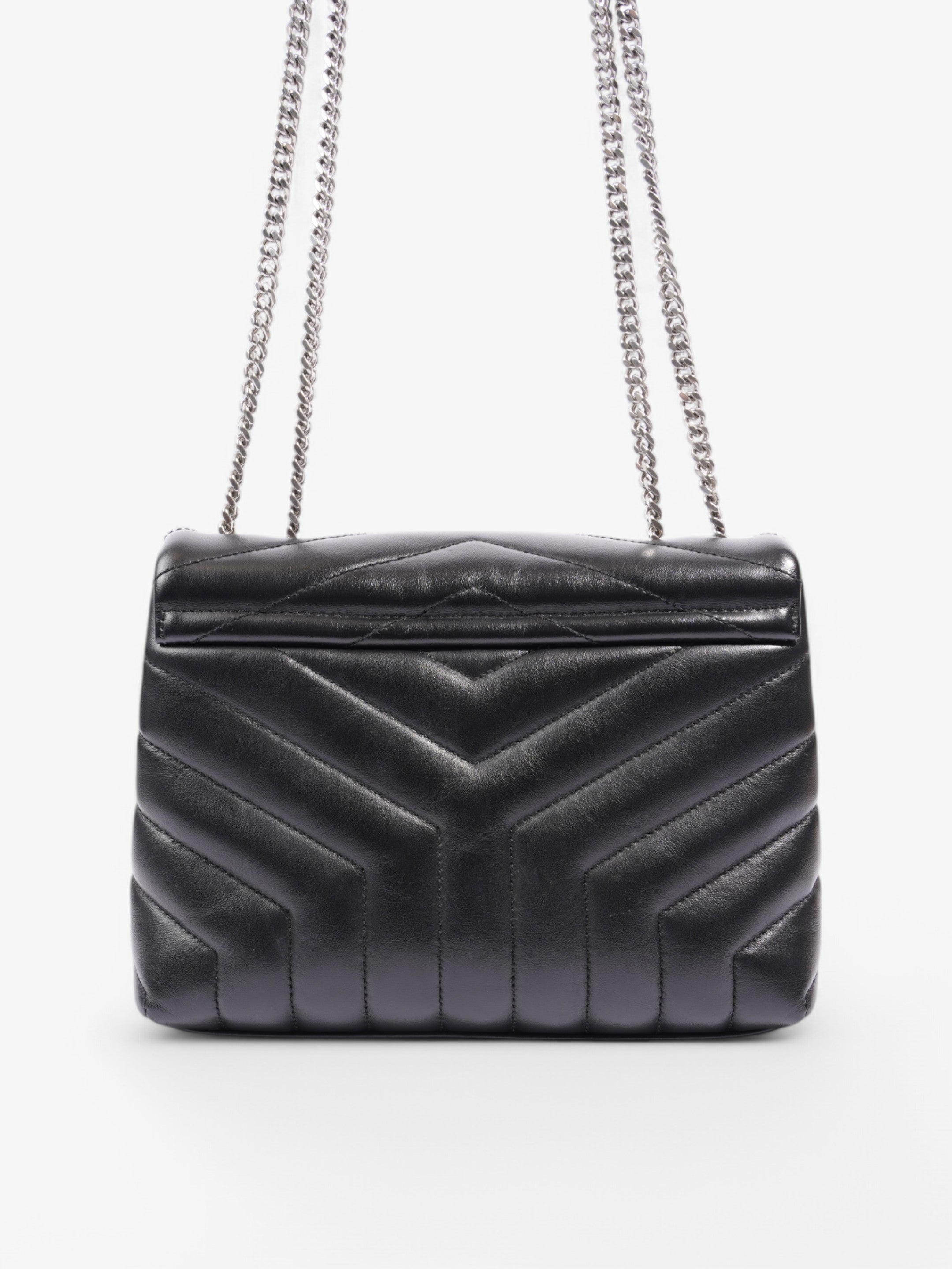 Saint Laurent Lou Lou Black Lambskin Leather Small