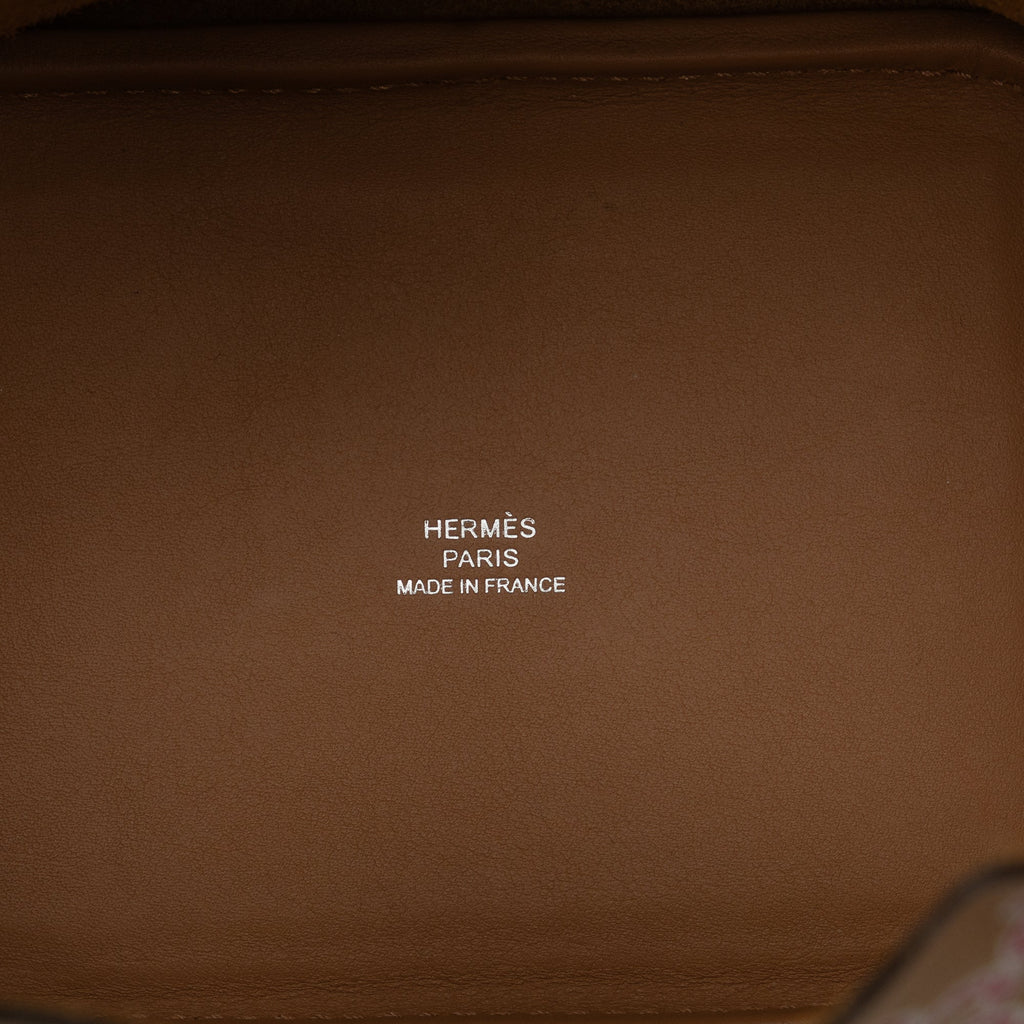 HermÃƒÆ’Ã‚Â¨s Picotin Lock Lucky Daisy Micro Brown Swift Palladium