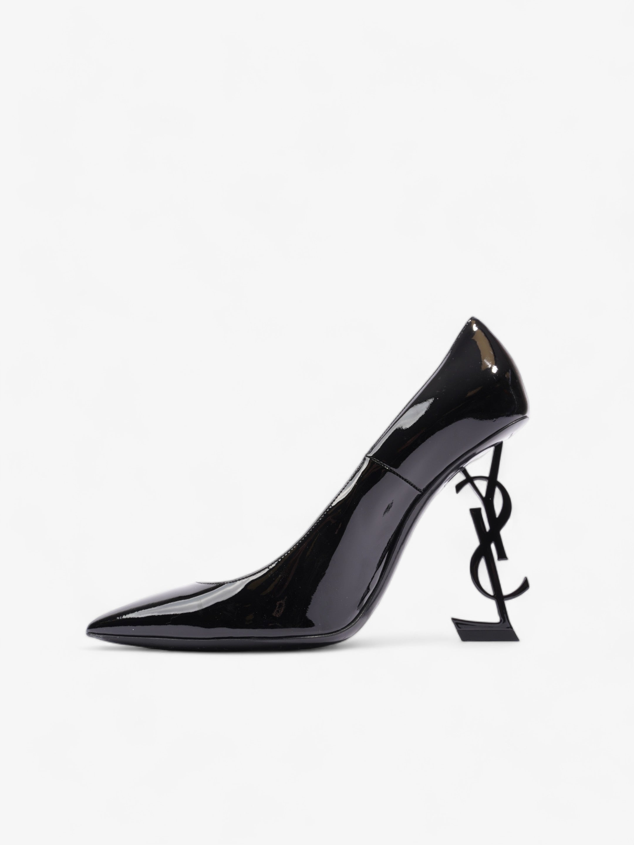 Saint Laurent Opyum Heels 110 Black Patent Leather EU 40 UK 7