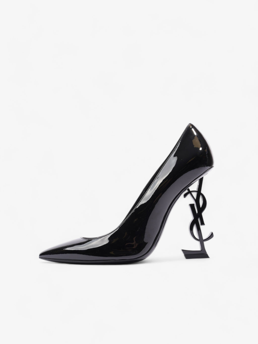 Saint Laurent Opyum Heels 110 Black Patent Leather EU 40 UK 7