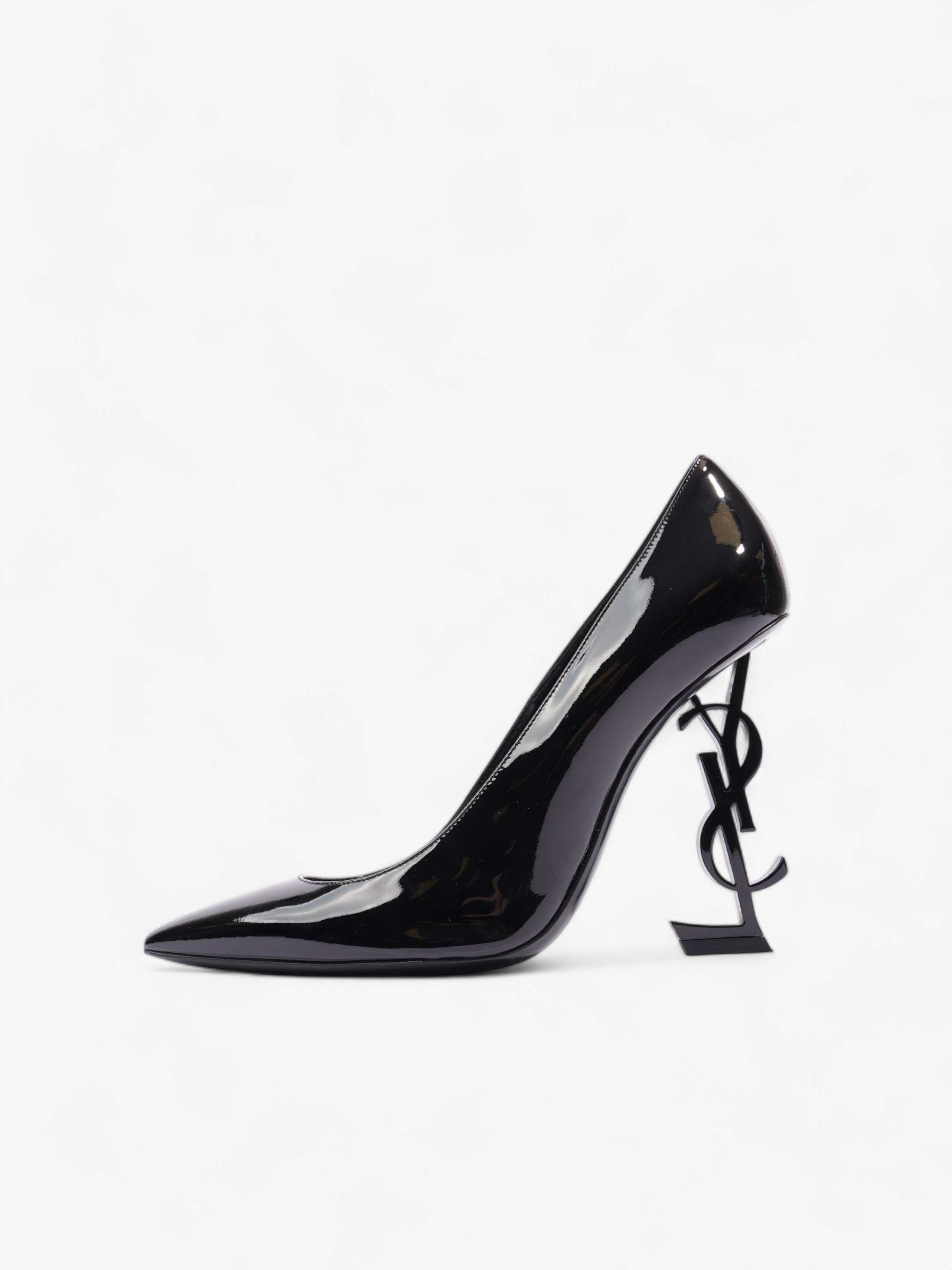 Saint Laurent Opyum Heels 110 Black Patent Leather EU 40 UK 7