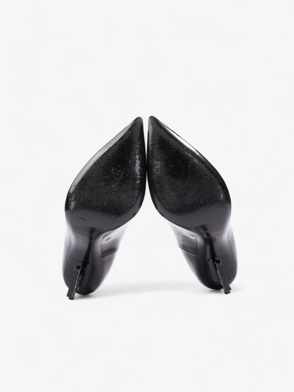 Saint Laurent Opyum Heels 110 Black Patent Leather EU 40 UK 7