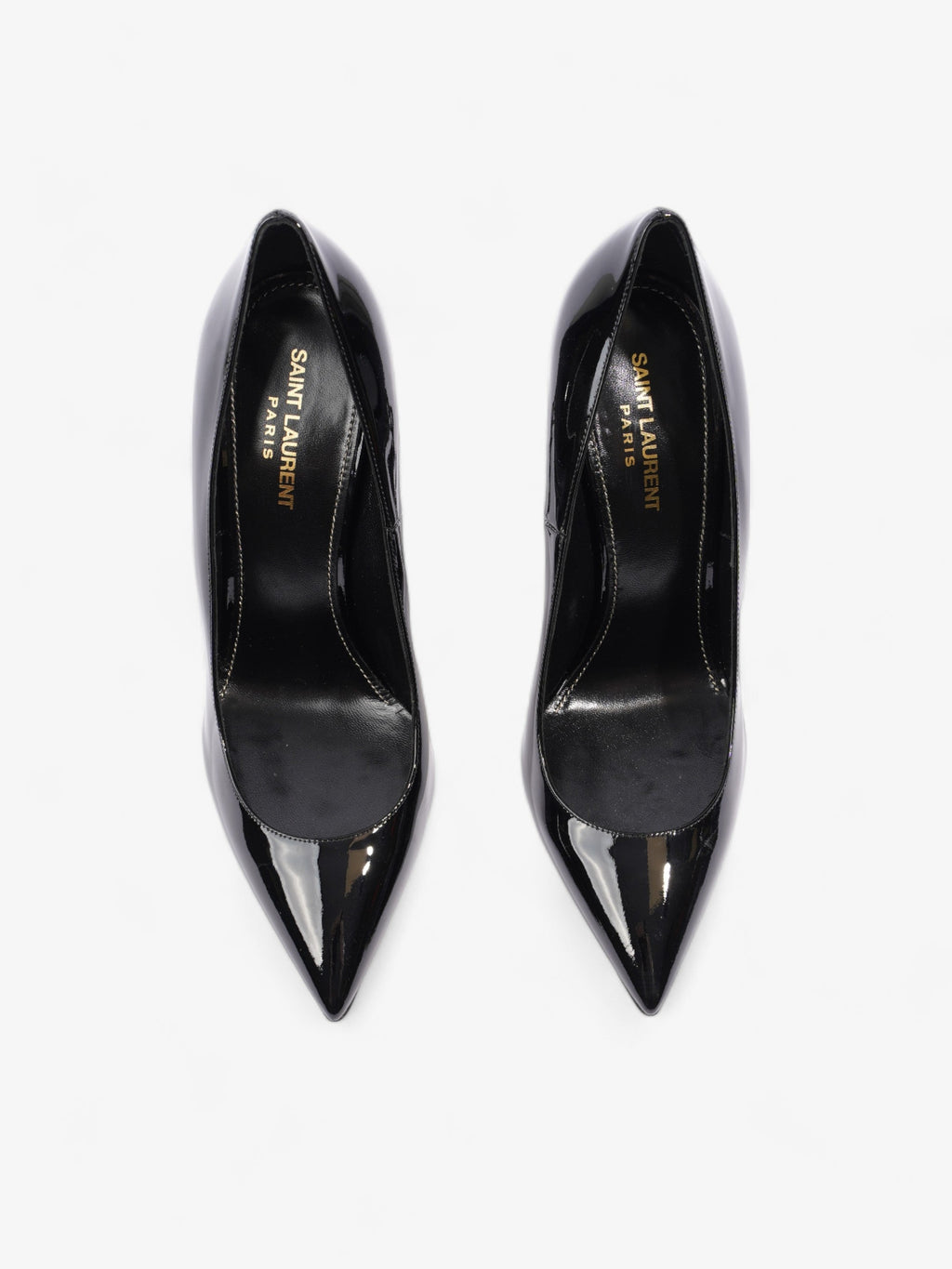 Saint Laurent Opyum Heels 110 Black Patent Leather EU 40 UK 7