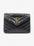 Saint Laurent Lou Lou Black Calfskin Leather Small