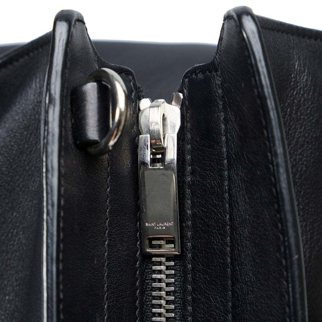 Yves Saint Laurent Downtown Black Quilted Leather