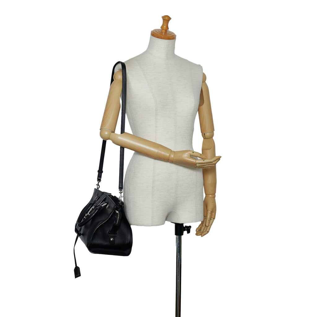 Yves Saint Laurent Downtown Black Quilted Leather