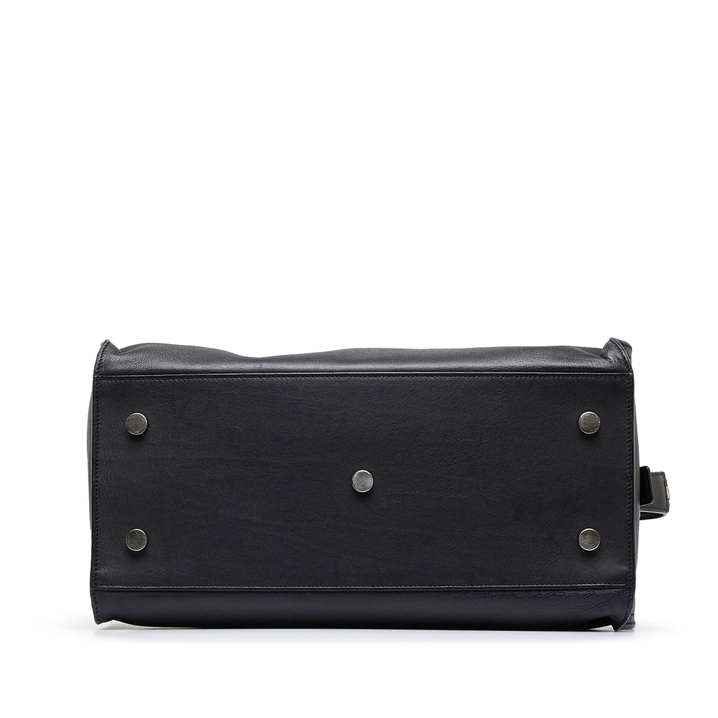 Yves Saint Laurent Downtown Black Quilted Leather