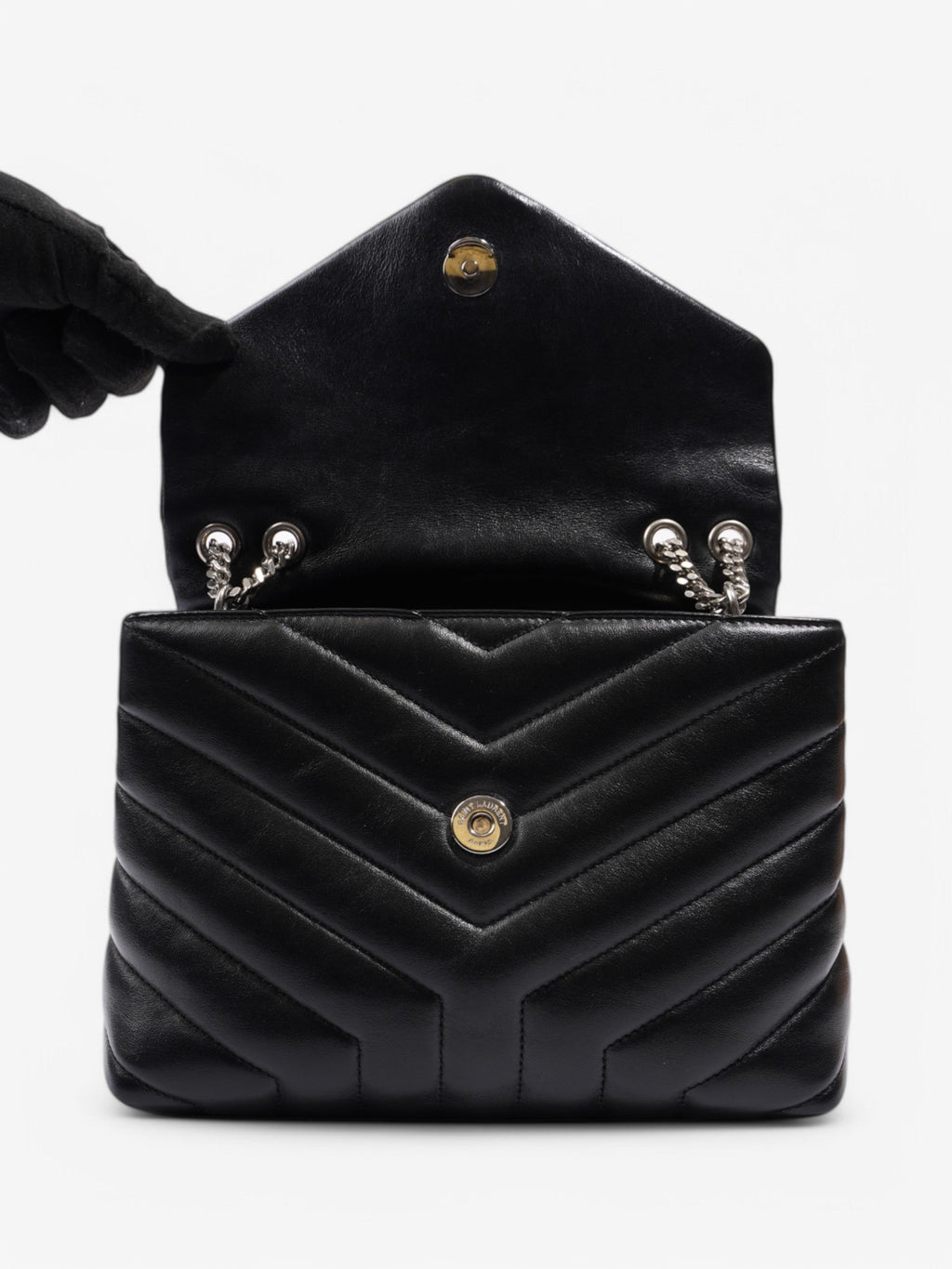 Saint Laurent Loulou Black Quilted Leather Small