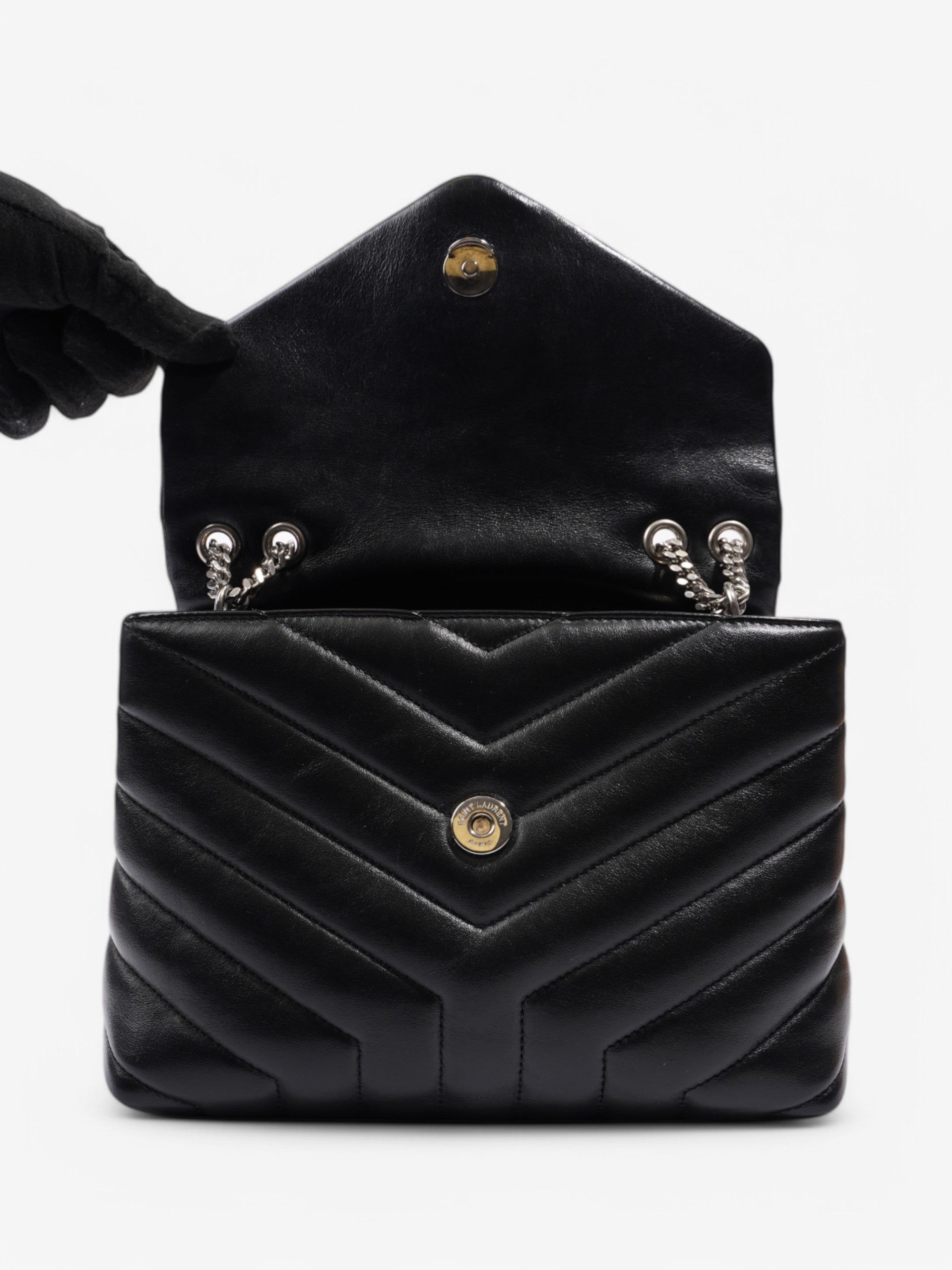 Saint Laurent Loulou Black Quilted Leather Small