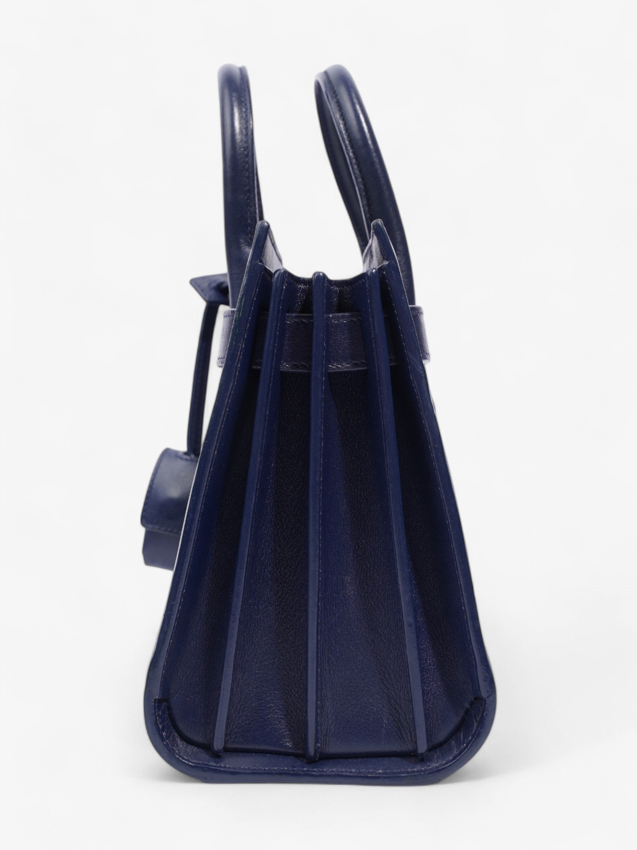Saint Laurent Sac De Jour Blue Leather Nano