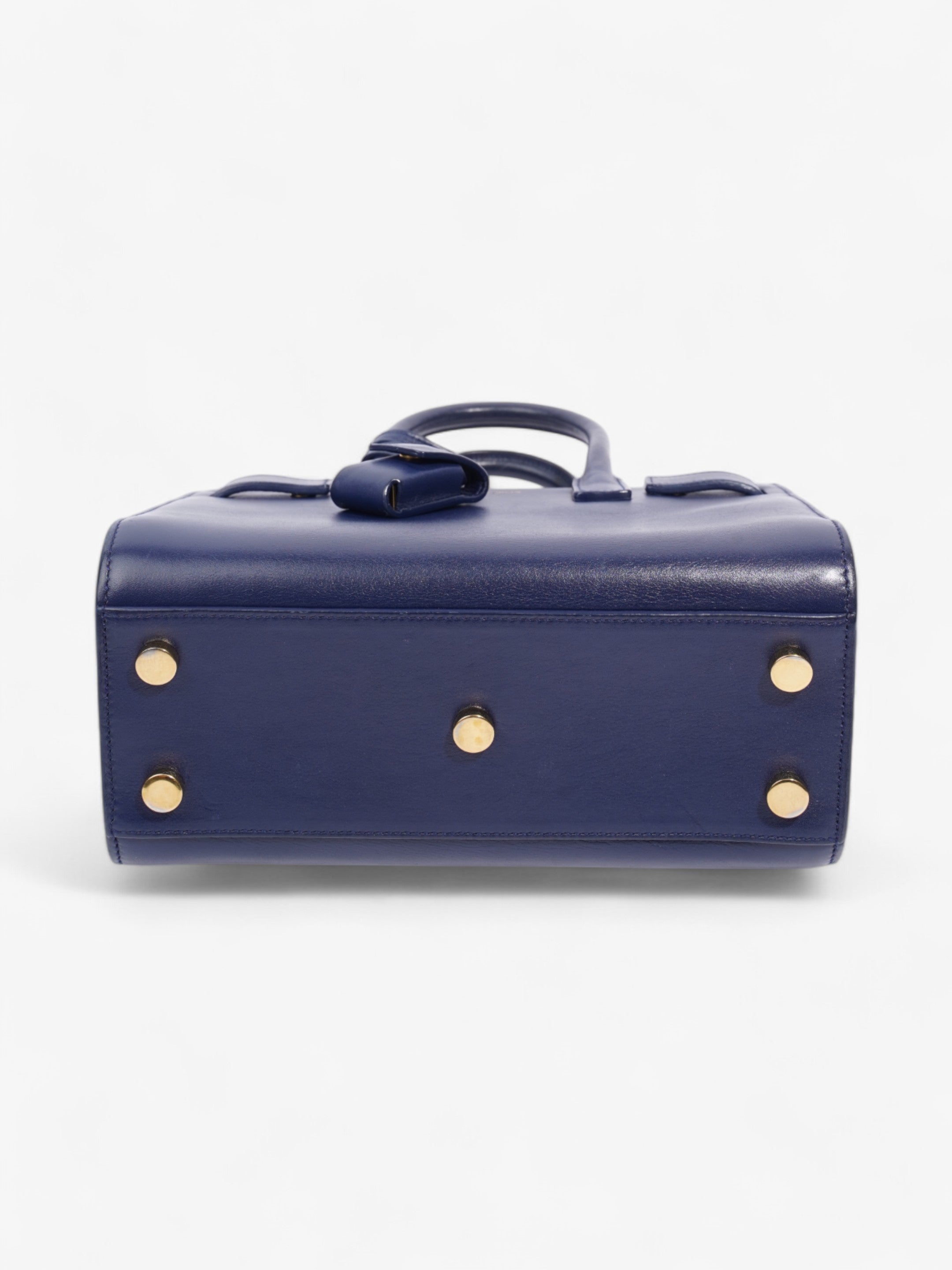 Saint Laurent Sac De Jour Blue Leather Nano