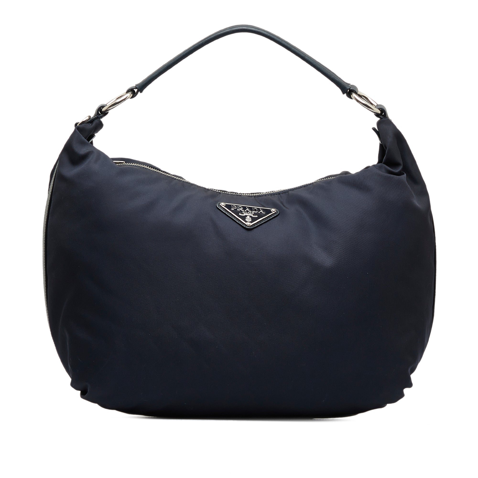 Prada Hobo Bag Blue Tessuto