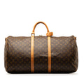 Brown Louis Vuitton Monogram Keepall Bandouliere 60 Travel Bag