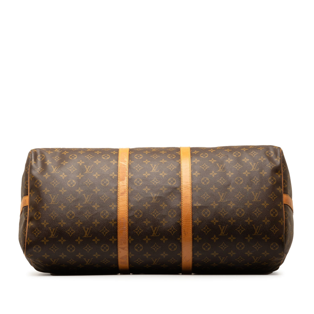 Brown Louis Vuitton Monogram Keepall Bandouliere 60 Travel Bag