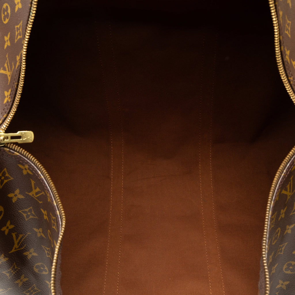 Brown Louis Vuitton Monogram Keepall Bandouliere 60 Travel Bag