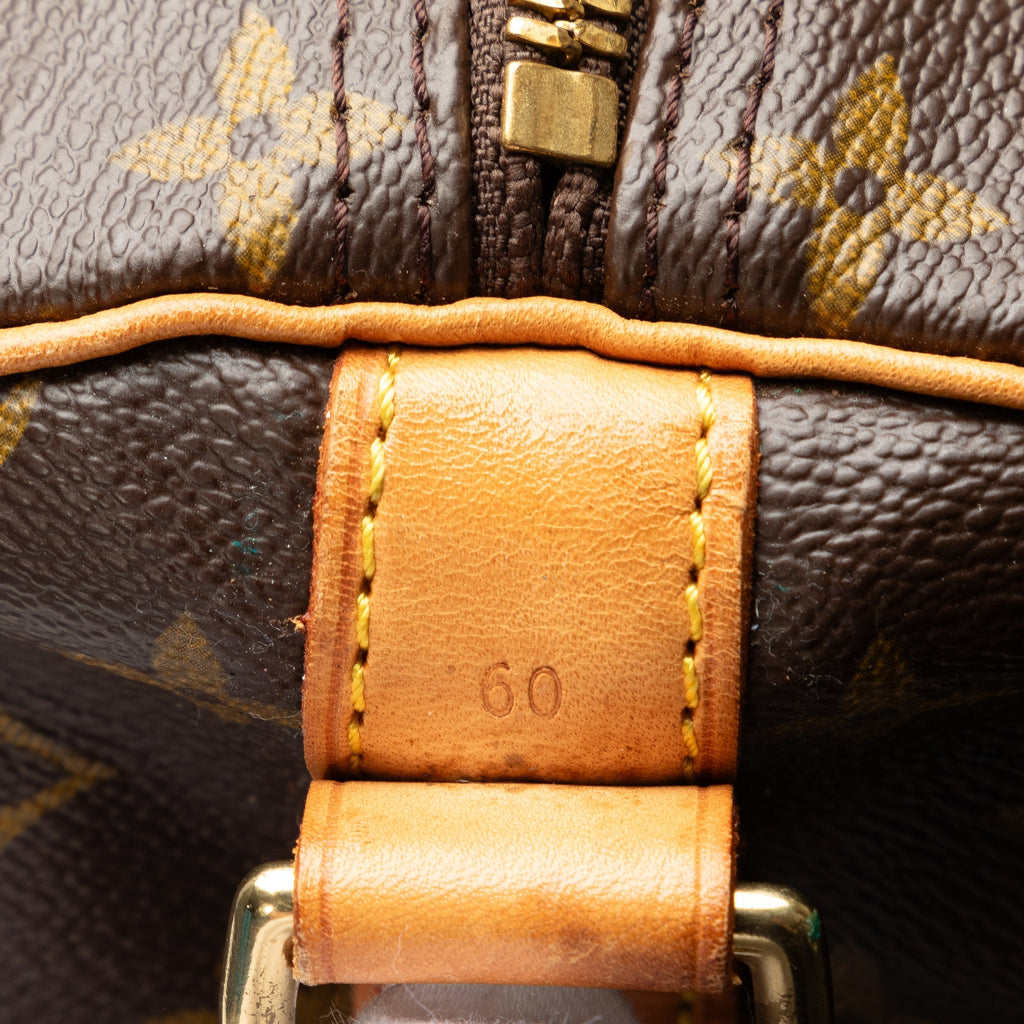 Brown Louis Vuitton Monogram Keepall Bandouliere 60 Travel Bag