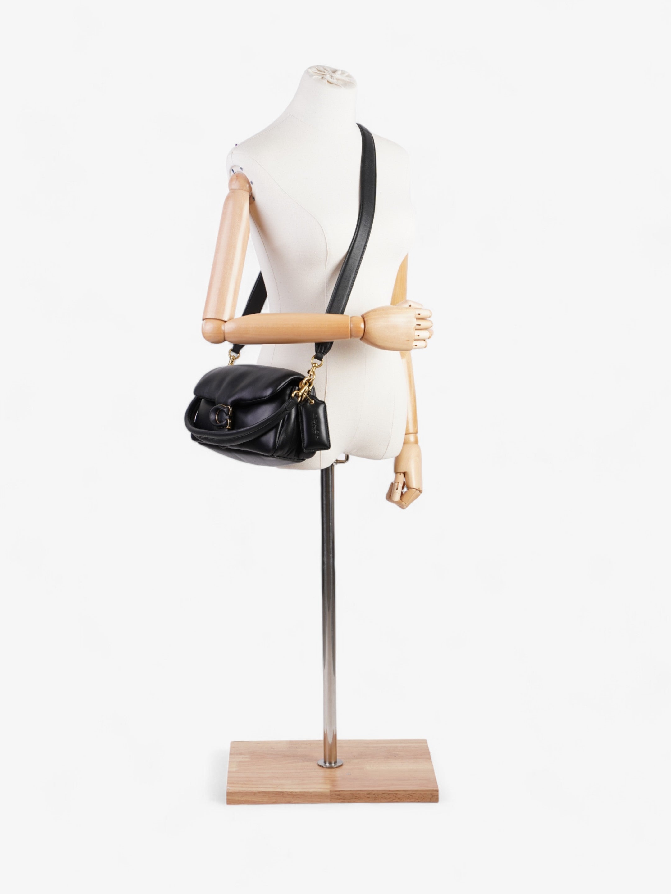 Coach Pillow Tabby Black Nappa Leather 26