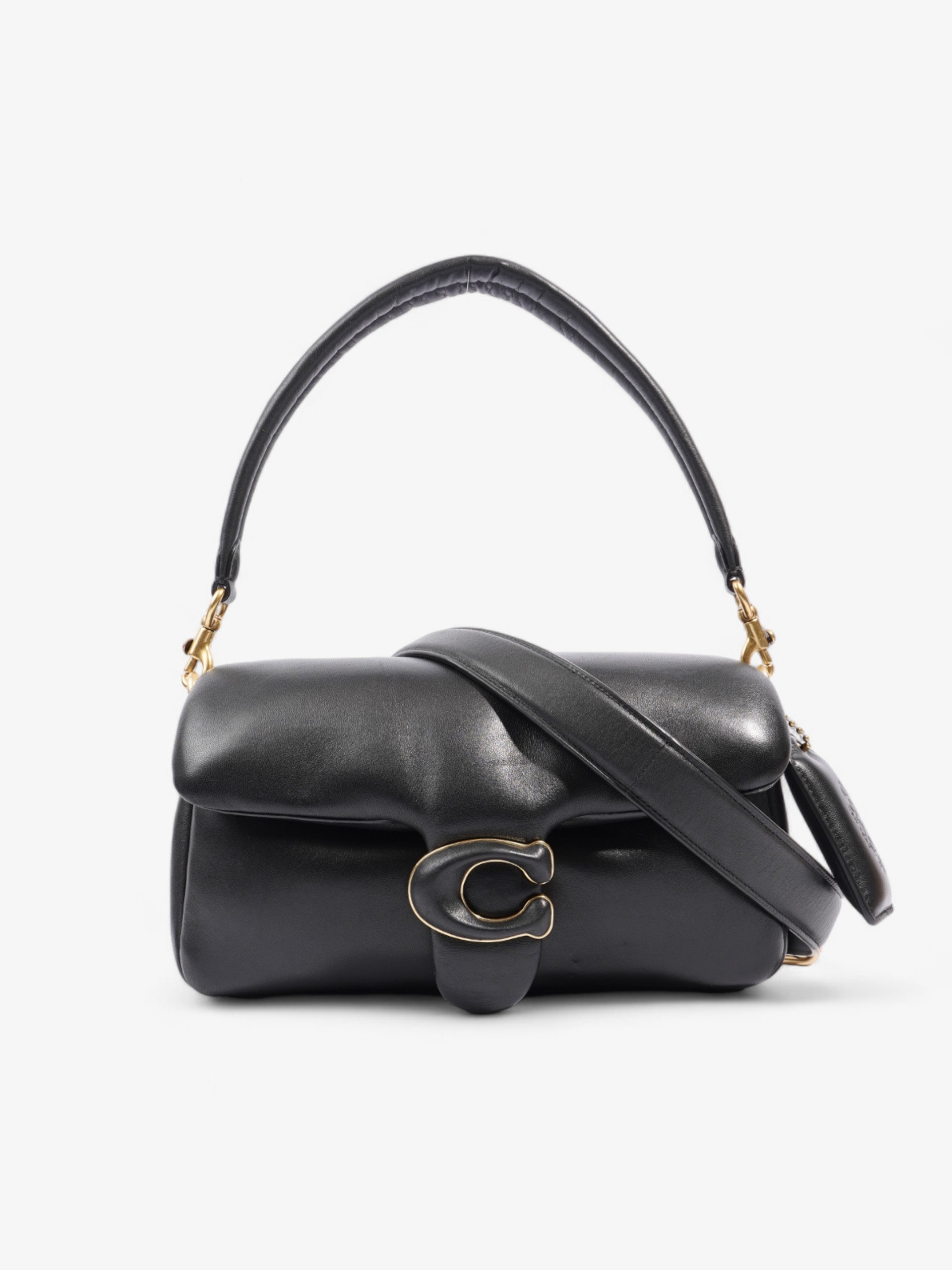 Coach Pillow Tabby Black Nappa Leather 26