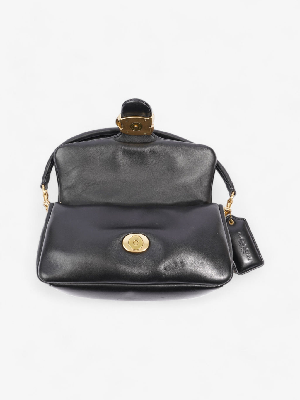 Coach Pillow Tabby Black Nappa Leather 26
