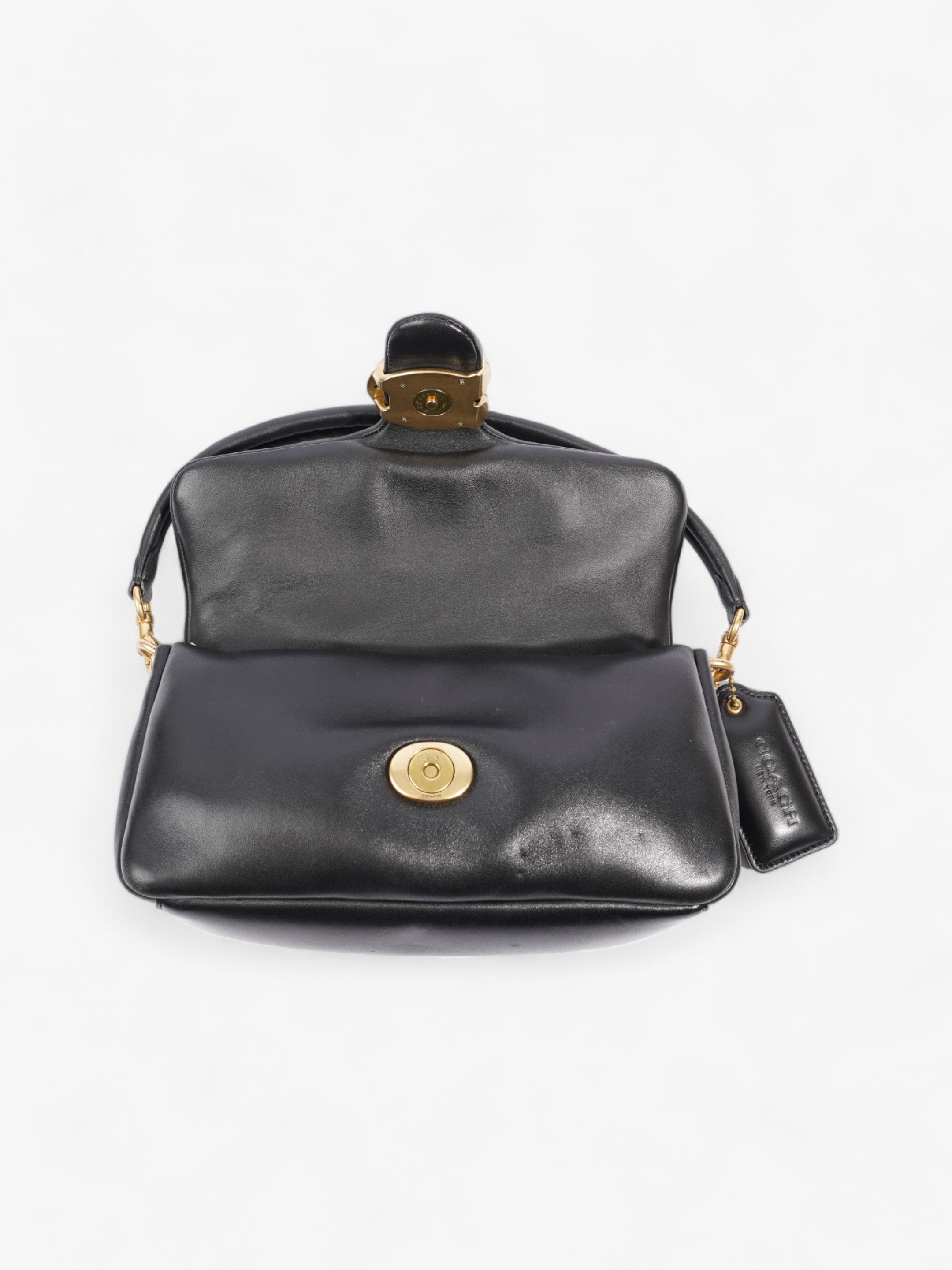 Coach Pillow Tabby Black Nappa Leather 26