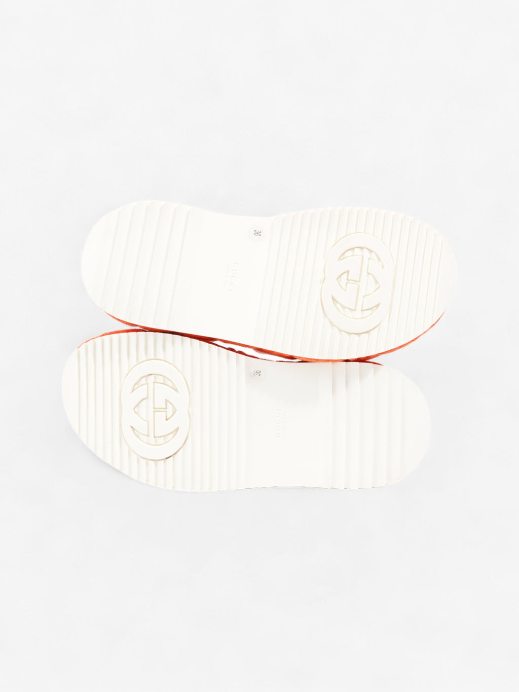 Gucci GG Platform Sandals Orange Cloth EU 36 UK 3