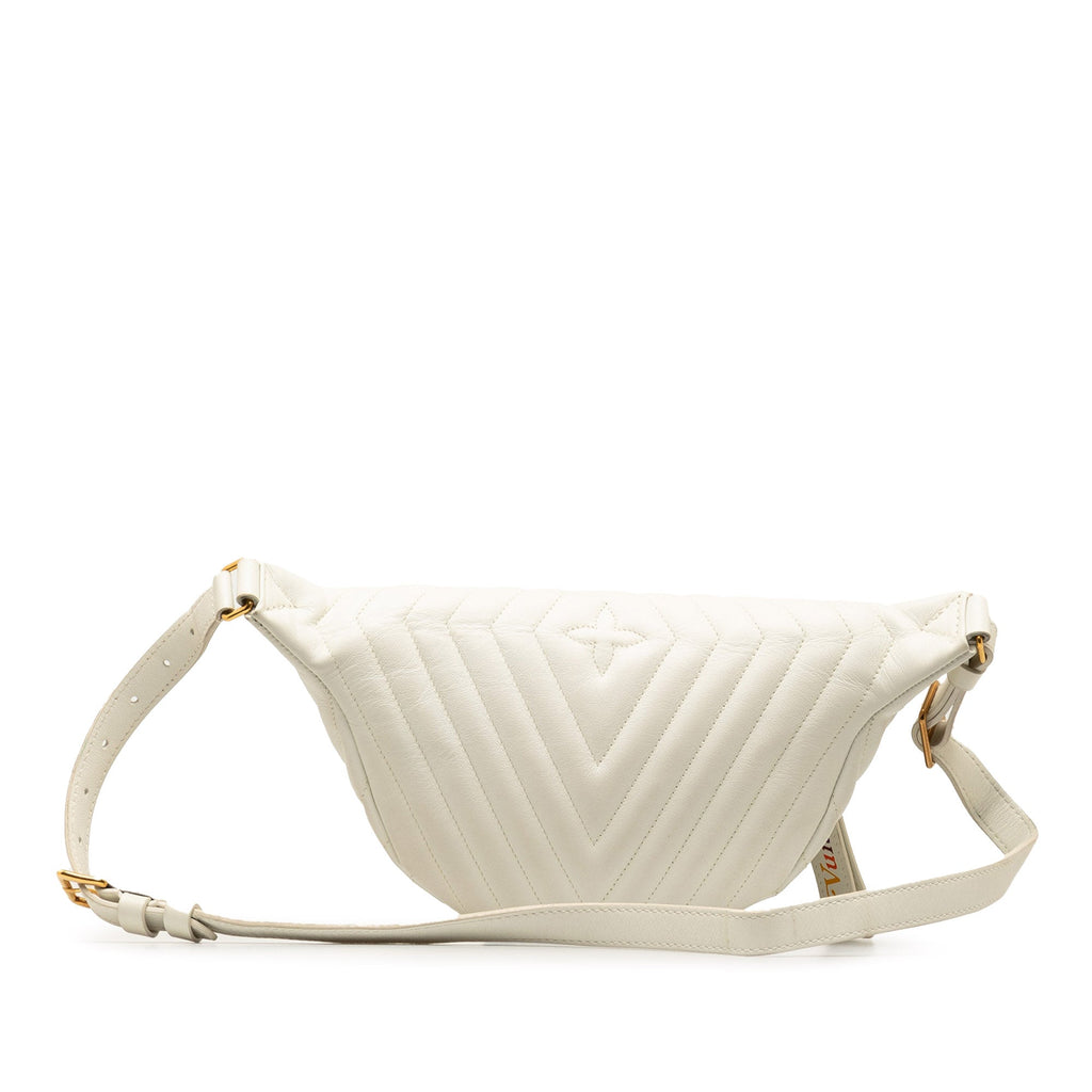 White Louis Vuitton New Wave Bumbag Belt Bag