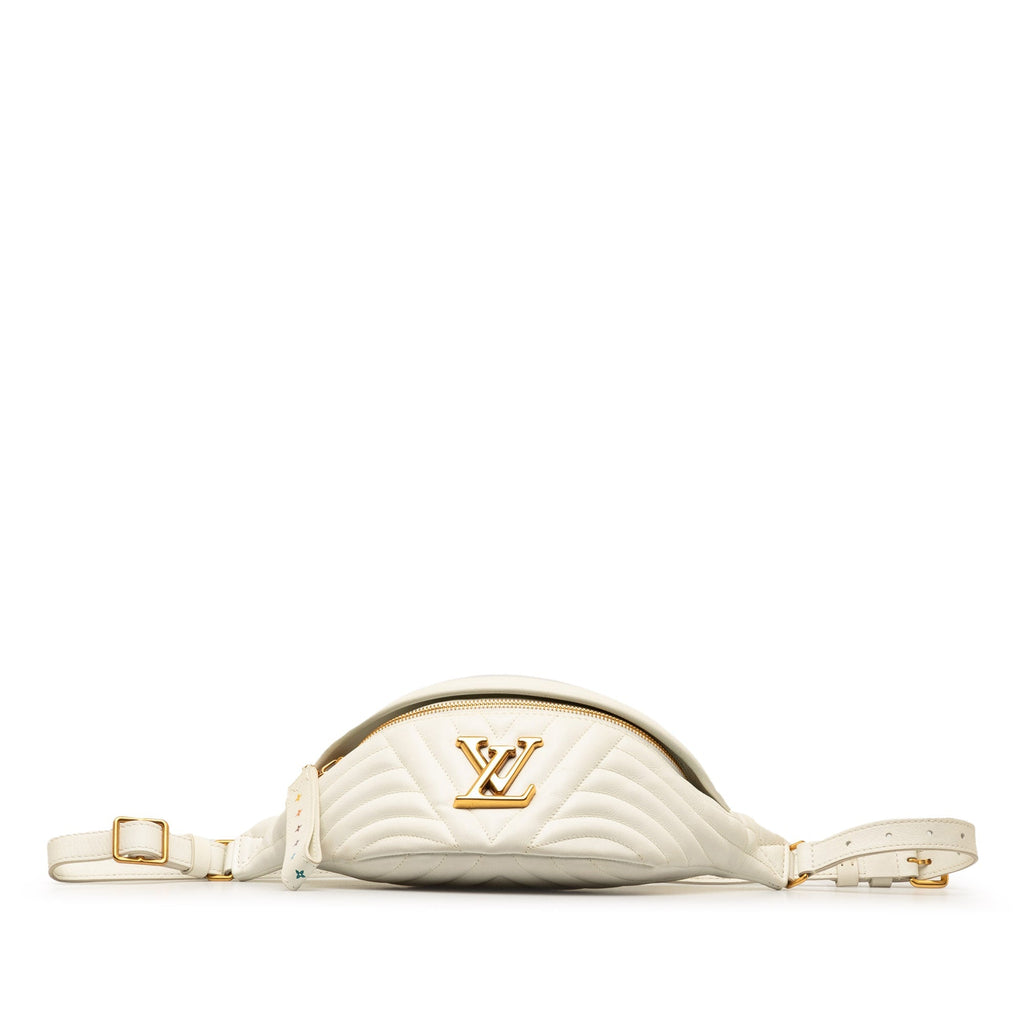 White Louis Vuitton New Wave Bumbag Belt Bag