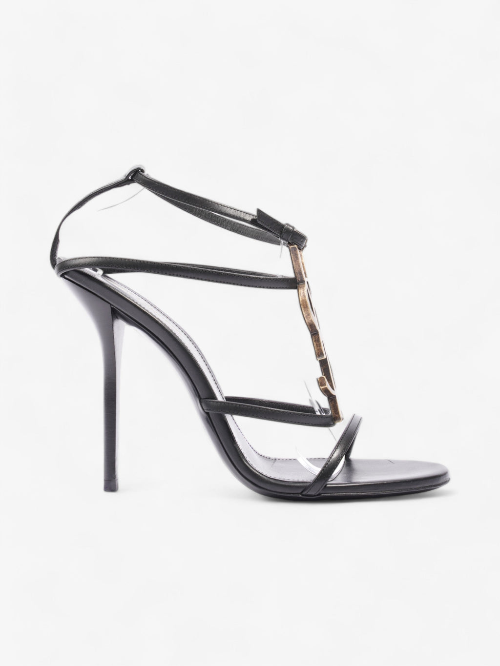 Saint Laurent Cassandra 110 120mm Black Leather EU 40.5 UK 7.5