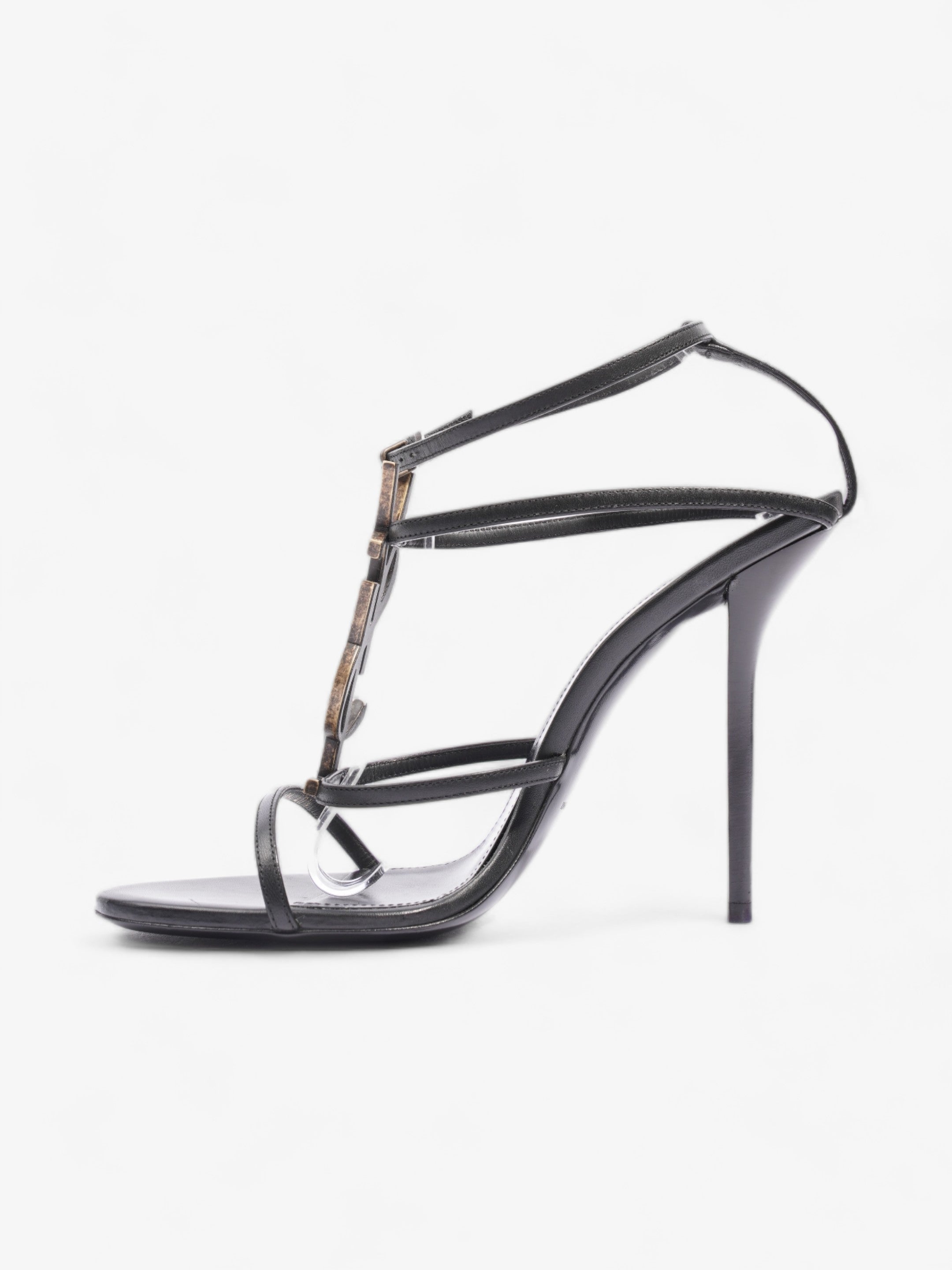 Saint Laurent Cassandra 110 120mm Black Leather EU 40.5 UK 7.5