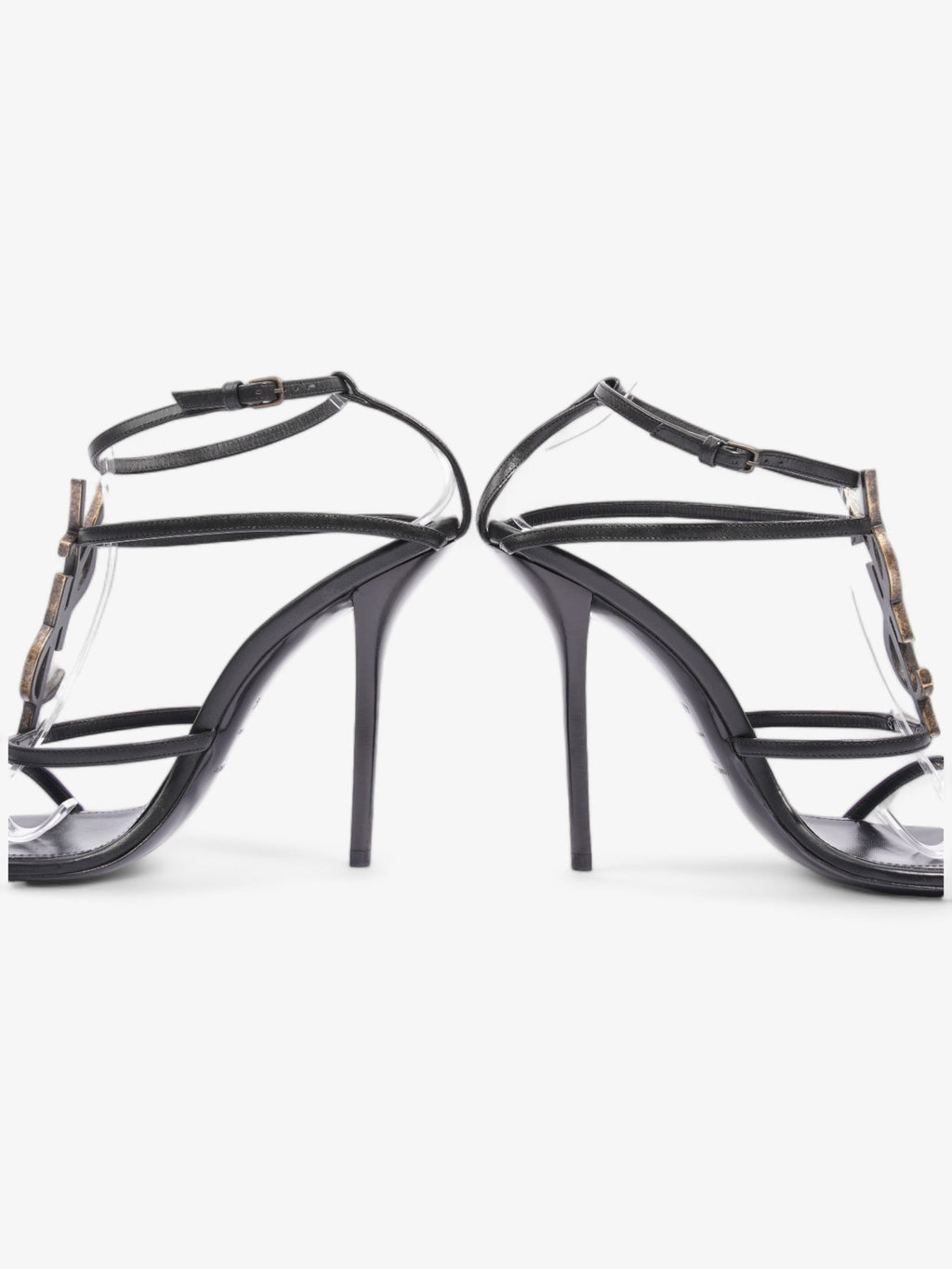 Saint Laurent Cassandra 110 120mm Black Leather EU 40.5 UK 7.5