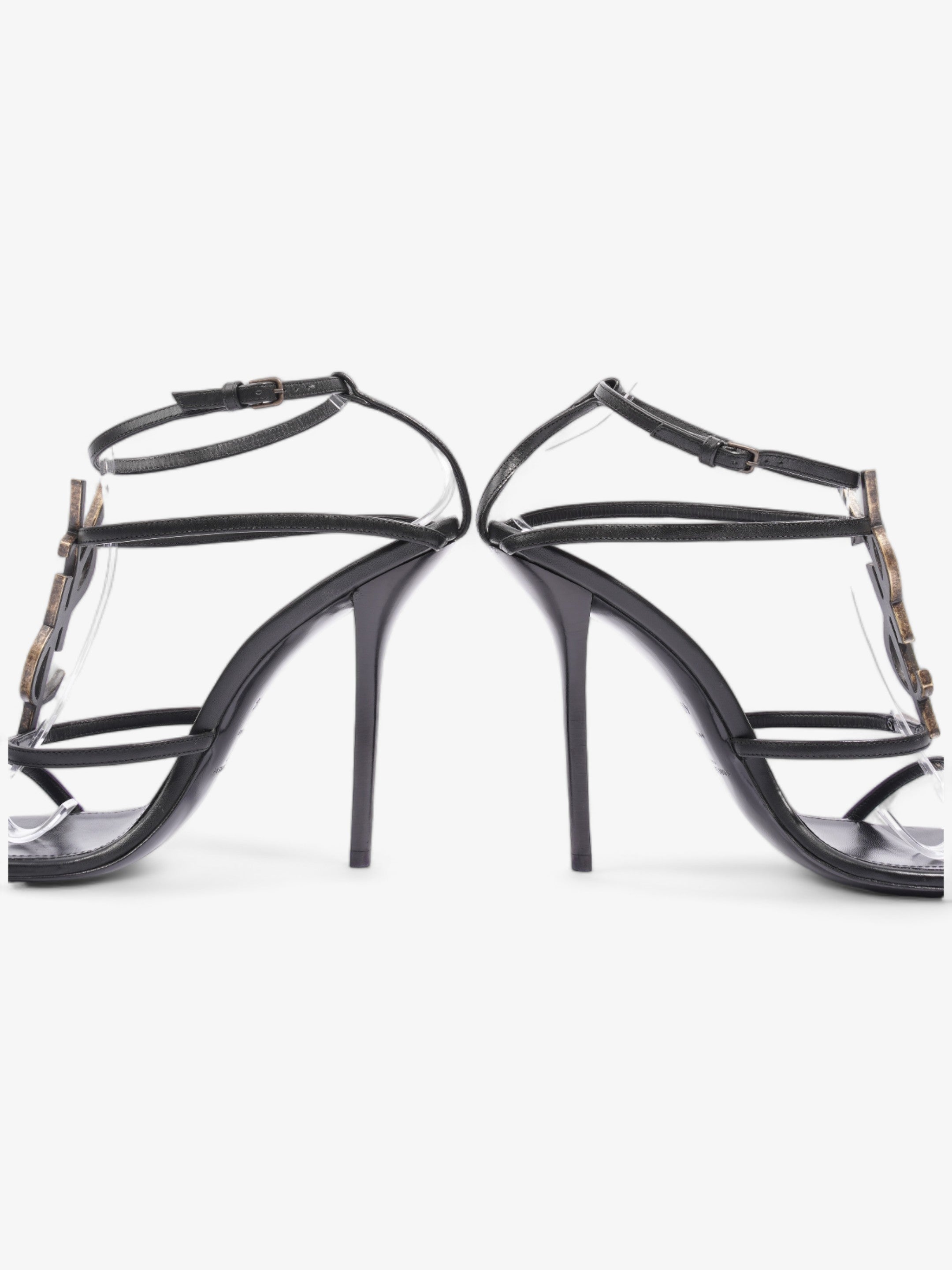 Saint Laurent Cassandra 110 120mm Black Leather EU 40.5 UK 7.5